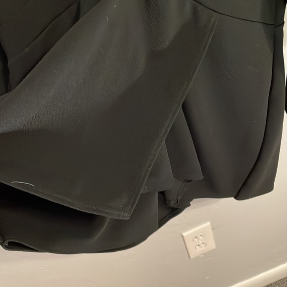 Black Skort Long Sleeve Jumpsuit - Picture 3 of 5